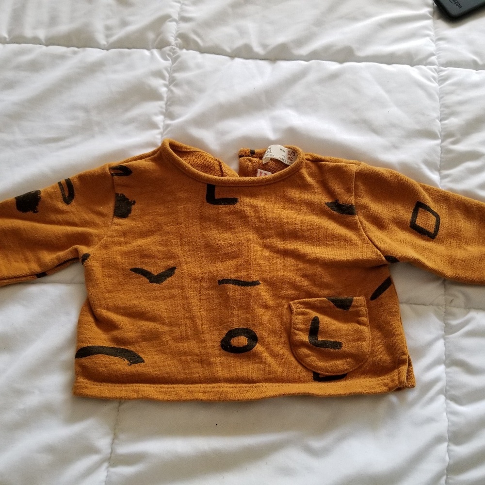 Zara baby shirt size 1/3m